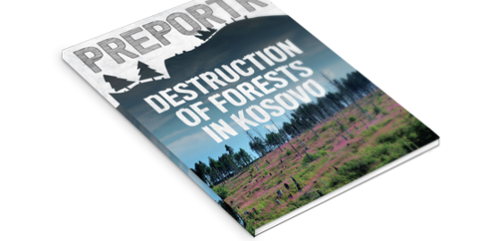 Destruction of forests in Kosovo