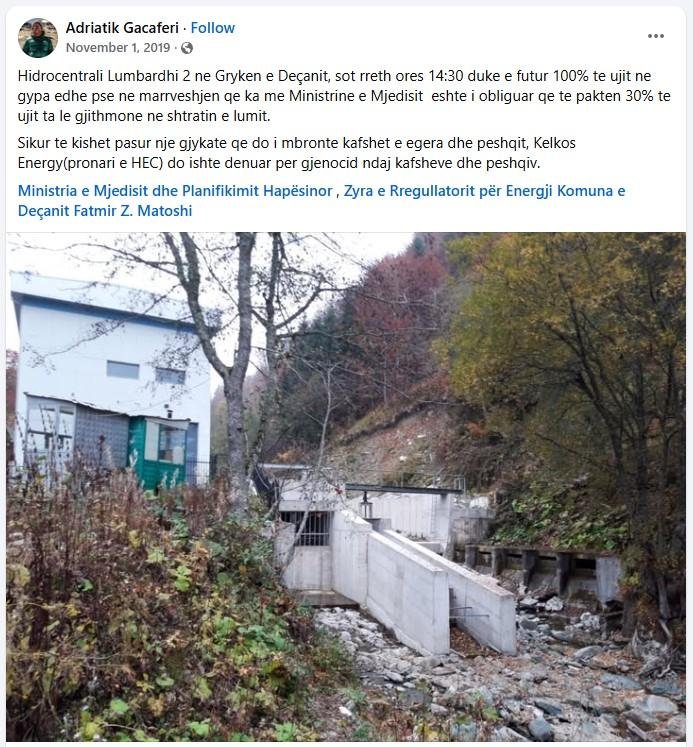 Statusi i Luan Gacaferrit